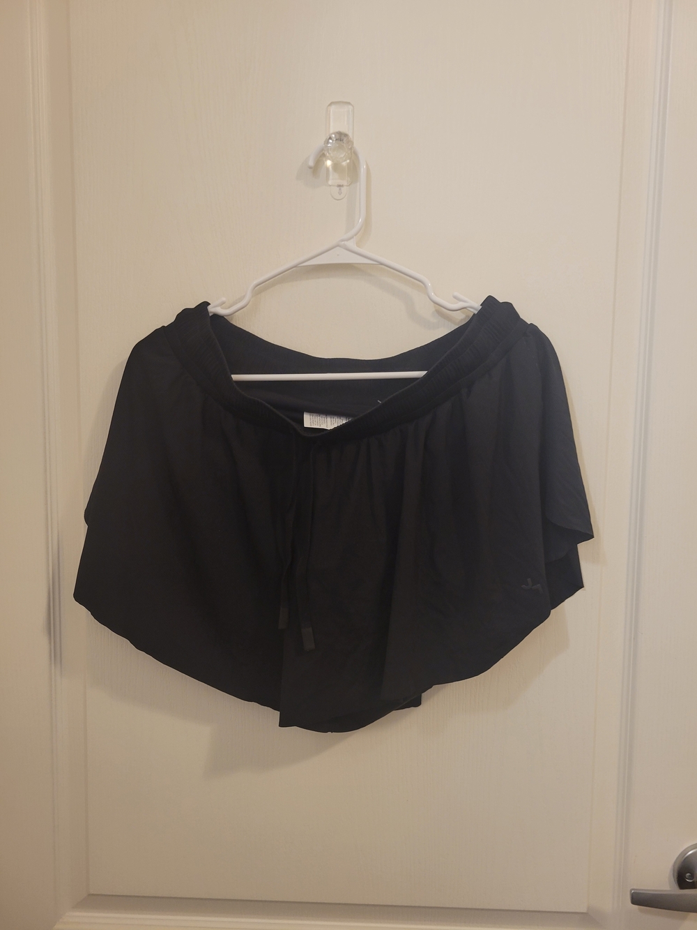 JoyLab Black Athletic Circle Shorts with Drawstring Waist